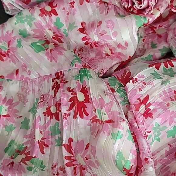 RIXO Devi metallic floral-print silk-blend jacquard mini dress - Picture 14 of 16